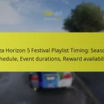 Forza Horizon 5 Festival Playlist Timing: Seasonal schedule, Event durations, Reward availability