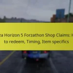 Forza Horizon 5 Forzathon Shop Claims: How to redeem, Timing, Item specifics