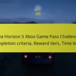 Forza Horizon 5 Xbox Game Pass Challenges: Completion criteria, Reward tiers, Time limits