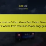 Forza Horizon 5 Xbox Game Pass Claims Overview: How it works, Item rotations, Player engagement
