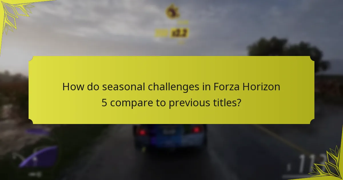 What are the reward tiers for Forza Horizon 5 seasonal challenges?