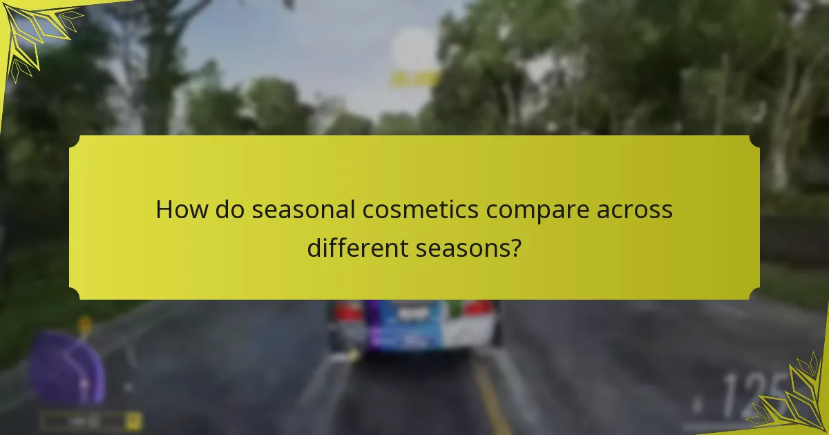 Which seasonal events feature exclusive cosmetics?
