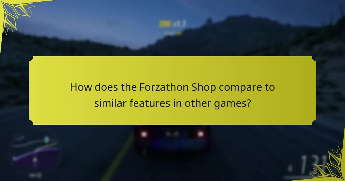 How does the Forzathon Shop work?