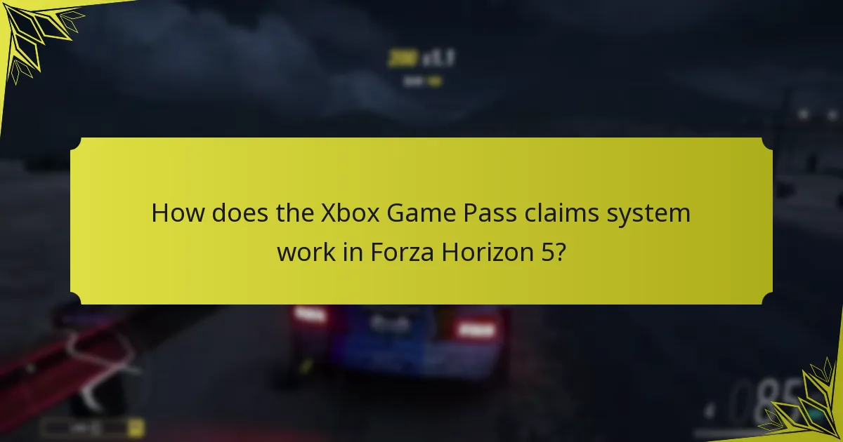 How does player engagement affect claims in Forza Horizon 5?