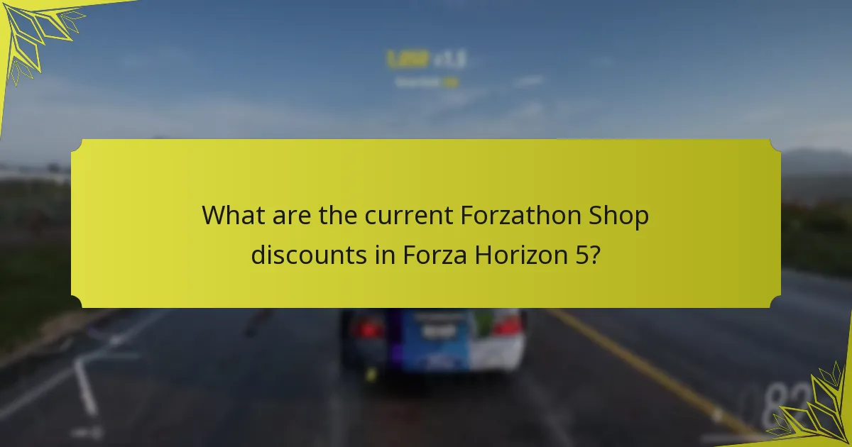 What are the limitations of Forzathon Shop discounts?